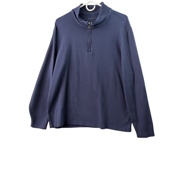 Zachary Prell Blue 1/4-Zip Luxury Pullover – Size L - Picture 1 of 6